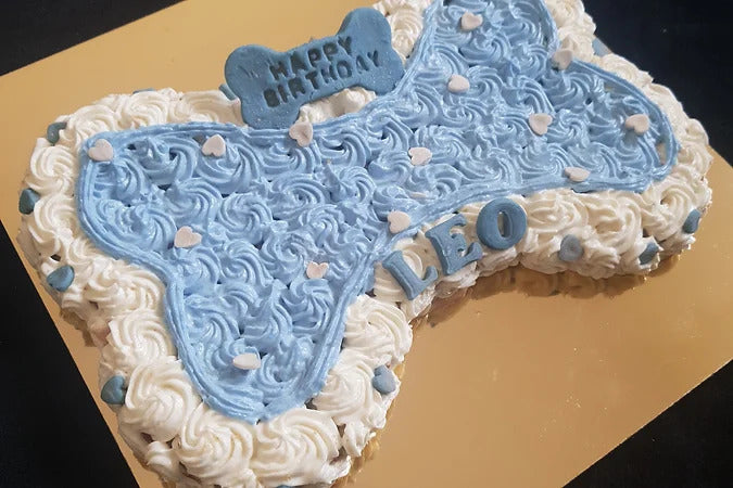 Bone-Shaped Cake for Dogs