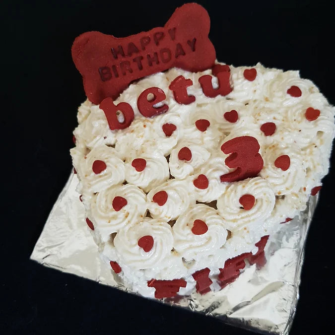 Heart shaped cakes for dogs