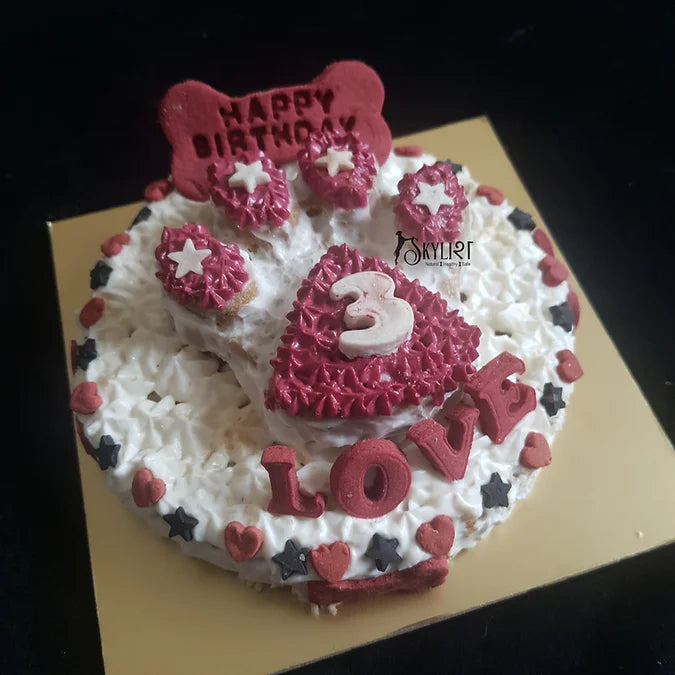 Paw-Shaped dog cakes in hyderabad
