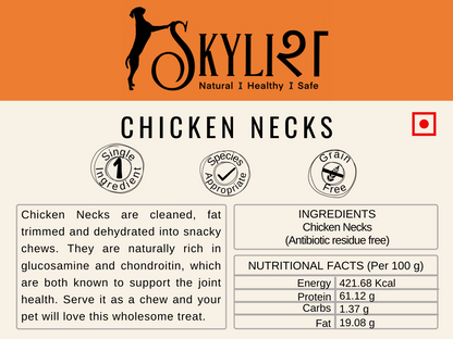 Chicken Necks- Single Ingredient, Single Protein, Species Appropriate, Gluten Free, No Preservatives