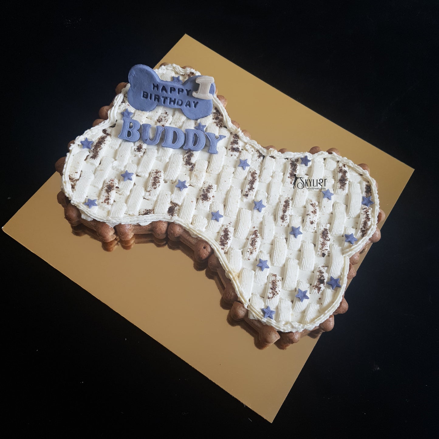 Bone-Shaped Cake for Dogs
