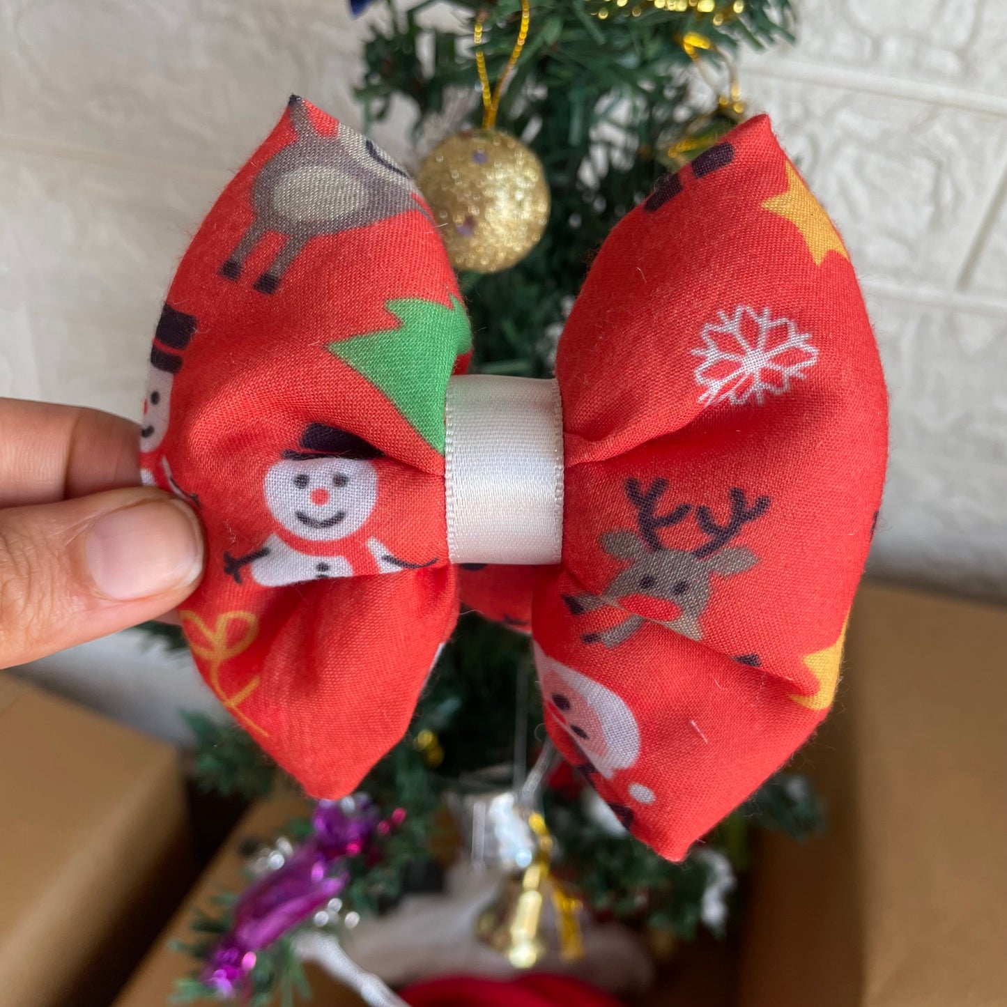 Christmas Bow - Orange