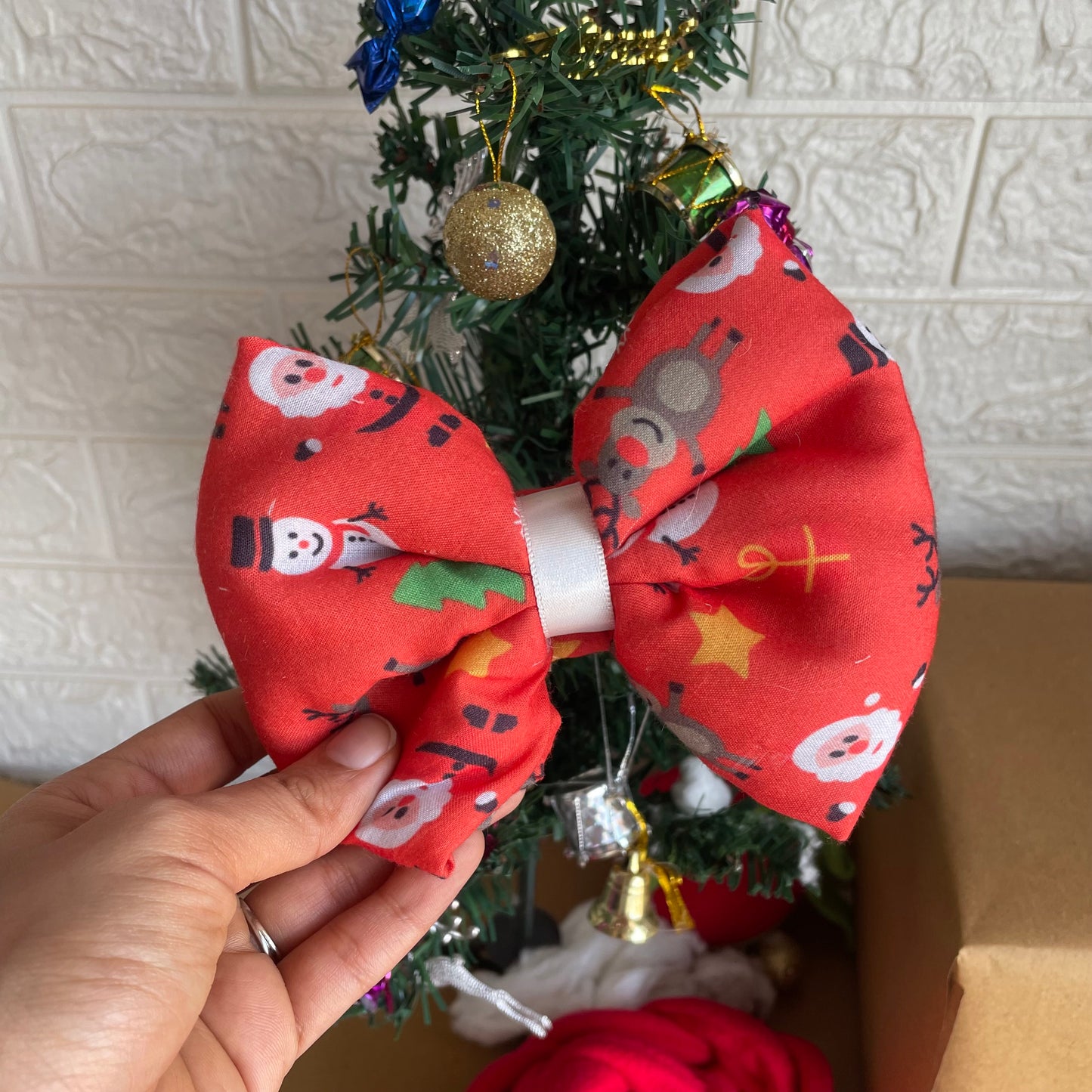 Christmas Bow - Orange