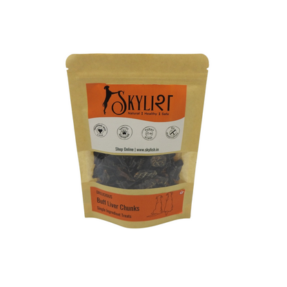 Buff Liver Chunks, Single Ingredient, Single Protein, Species Appropriate, Gluten Free, No Preservatives