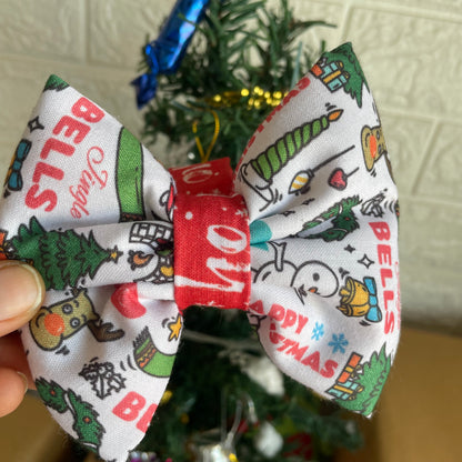 Christmas Bow - White