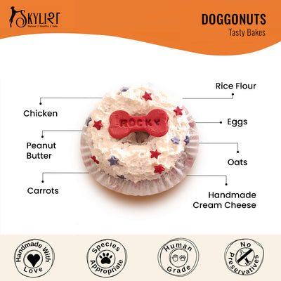 Skylish Doggonut for Dogs | Gluten-Free | No Sugar, Oil or Butter | No Raising Agents