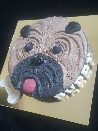 Doggo Face Cake for Dogs