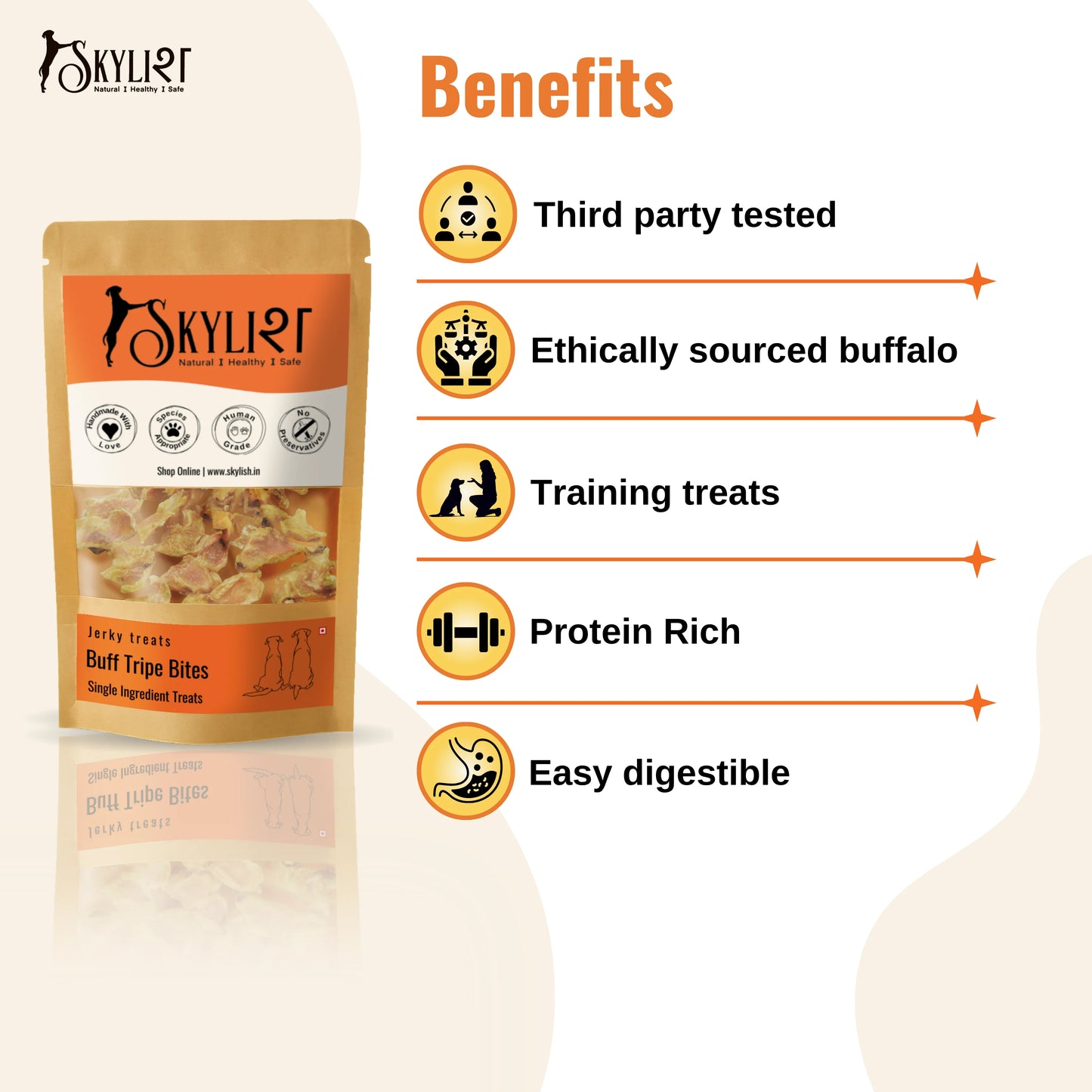 Buff Tripe Bites (50g)