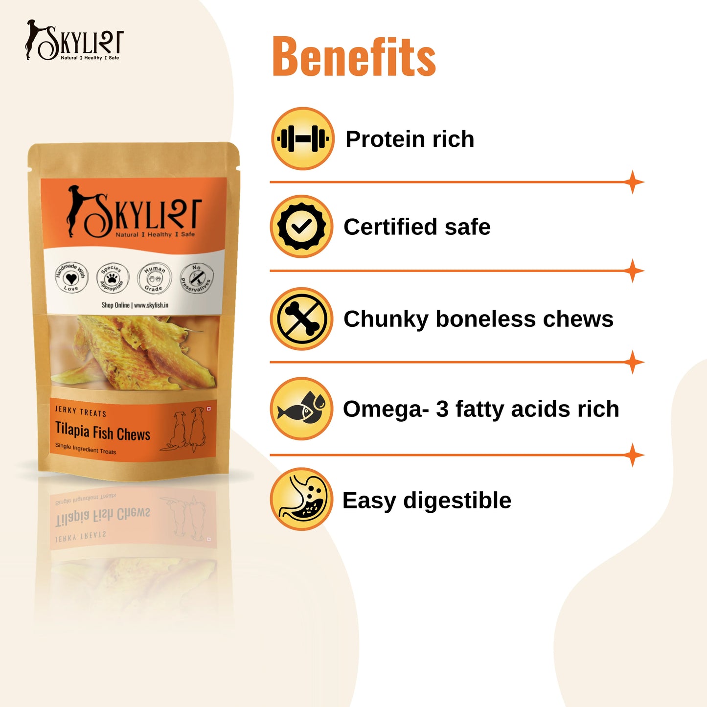 Tilapia Fish Chews (30g)