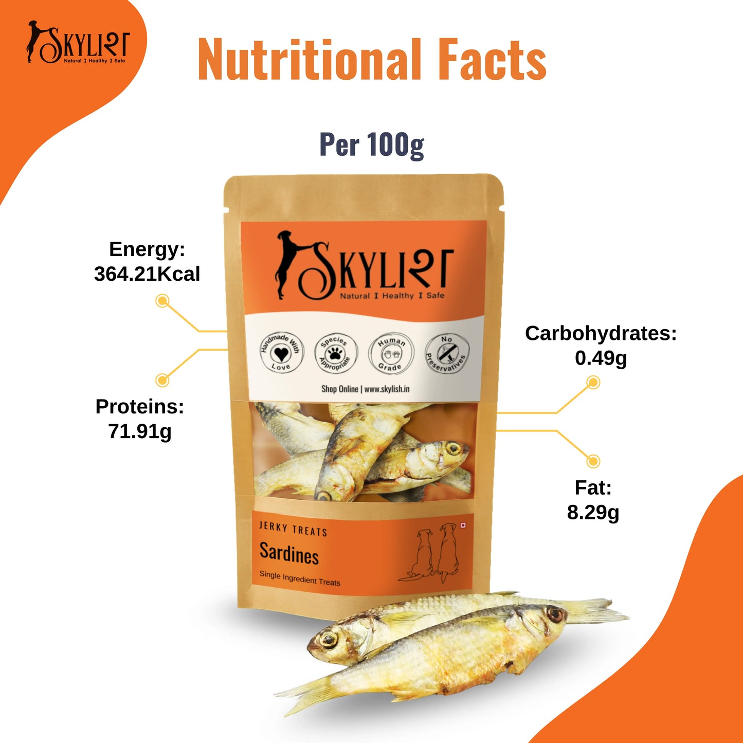 Sardines (whole) - 30g