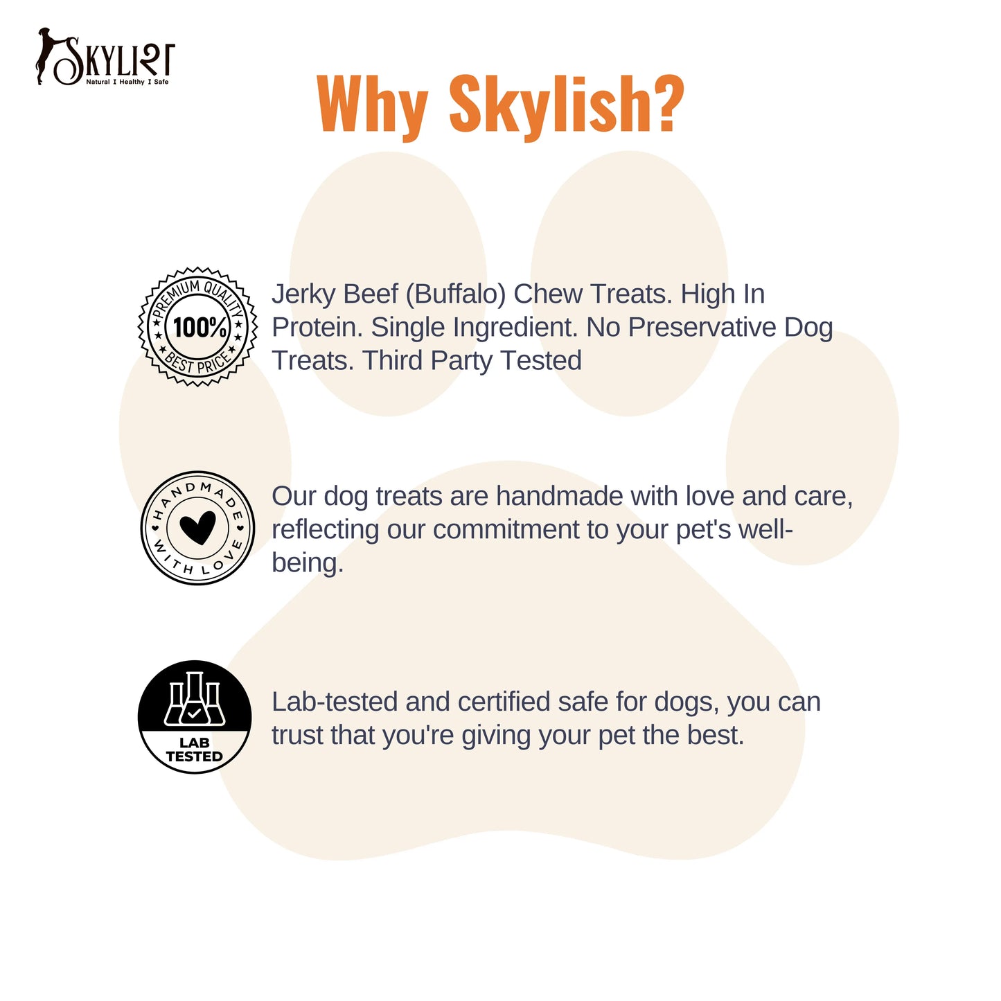 Buff Tripe Chews (30g)