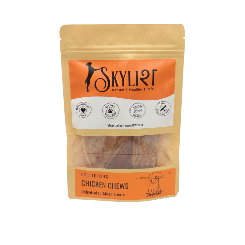 Chicken Chews for Dogs - Single Ingredient, Single Protein, Species Appropriate, Gluten Free, No Preservatives