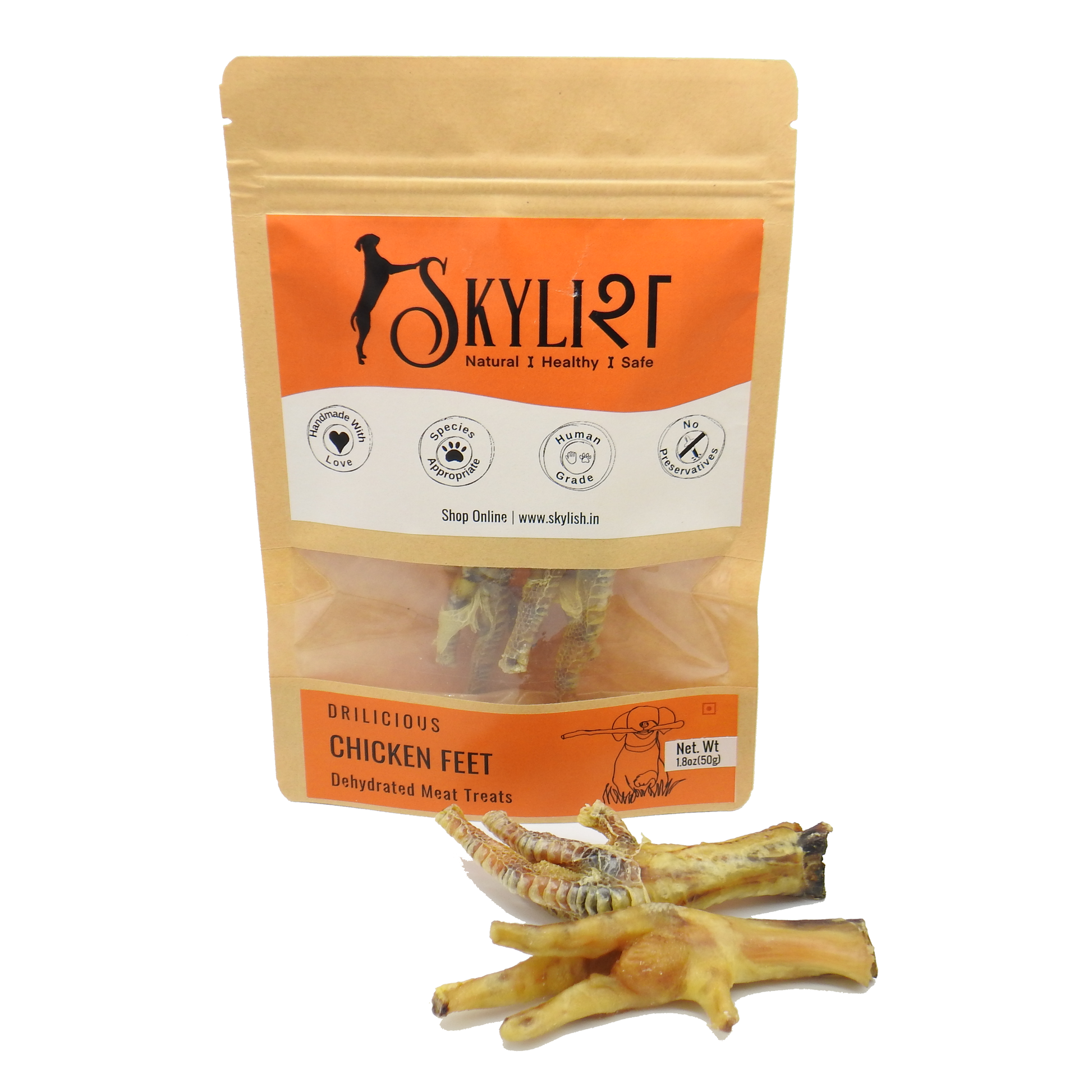 Skylish Dehydrated Chicken Feet Treats for Pet s Joint Health