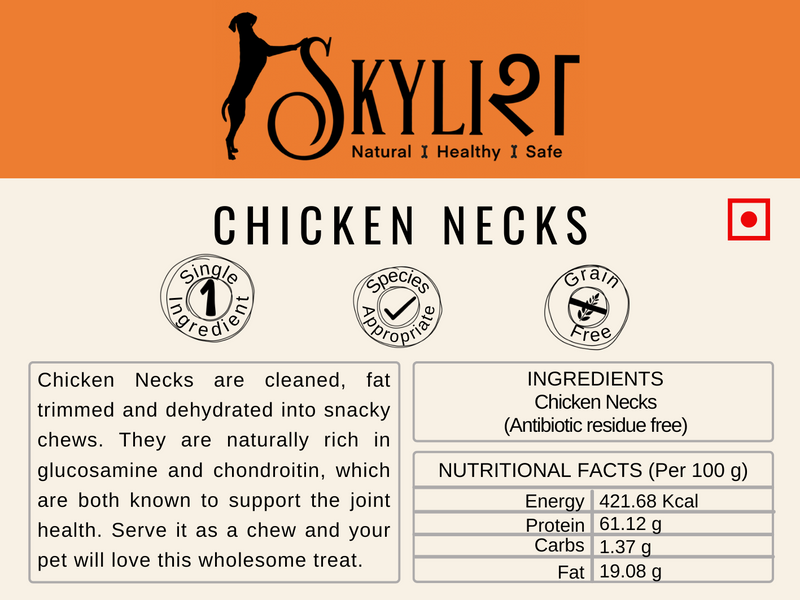 Skylish Chicken Necks- Single Ingredient, Single Protein, Species Appropriate, Gluten Free, No Preservatives