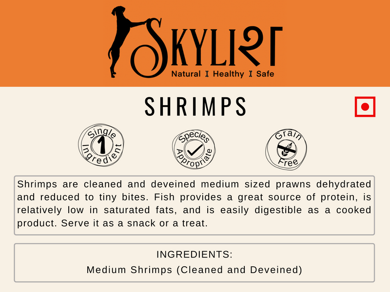 Shrimps, Single Ingredient, Single Protein, Species Appropriate, Gluten Free, No Preservatives