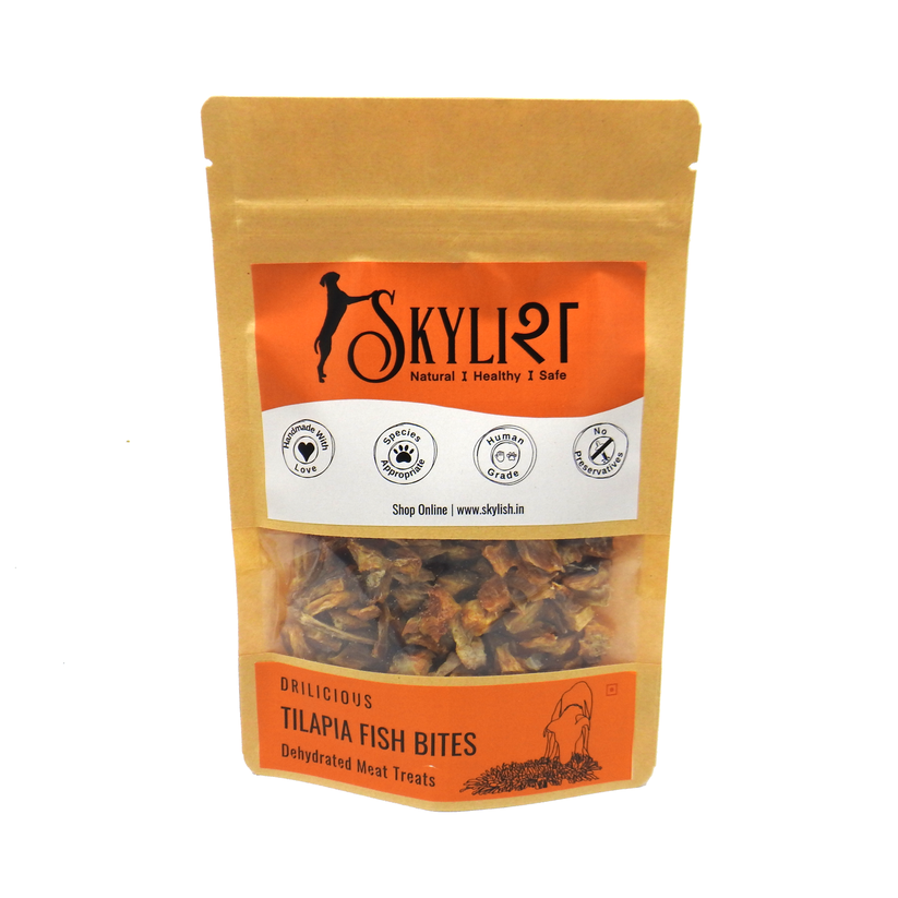 Buy Skylish Healthy Dehydrated Tilapia Fish Bites for Dogs