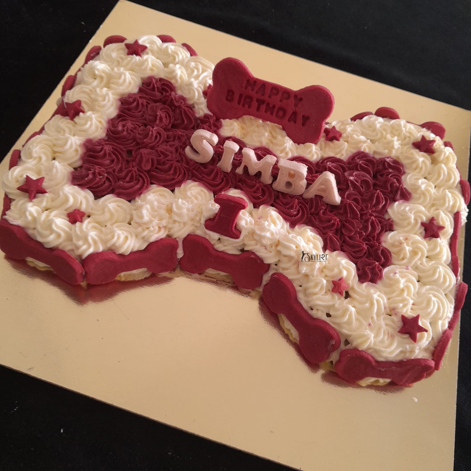 Bone-Shaped Cake for Dogs